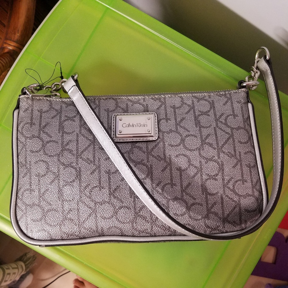 Calvin Klein silver purse